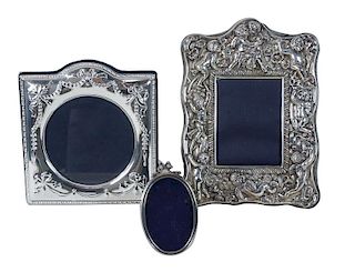 (3) Three Assorted Sterling Silver Picture Frames