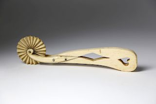 Whaler Made Whale Ivory and Whalebone Pie Crimper
