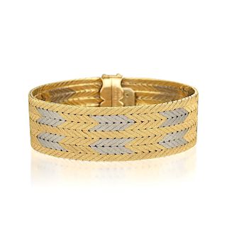 Mario Buccellati Oro Bi-Colored Gold Bracelet