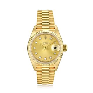 Rolex Ladies Date Ref. 69178 in 18K Yellow Gold