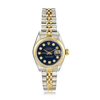 Rolex Ladies Datejust Ref. 69173 in 18K Yellow Gold and Steel