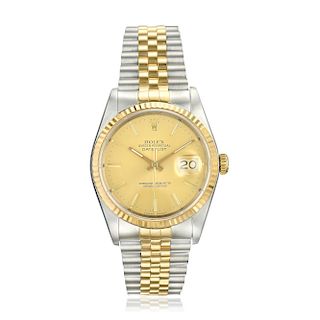 Rolex Datejust Ref. 16233 in 18K Yellow Gold and Stainless Steel
