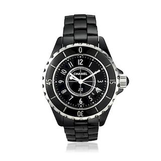 Chanel Ladies J12 Ref. H0682 in Ceramic and Stainless Steel