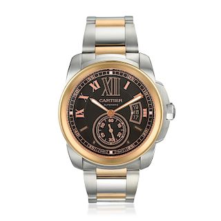 Cartier Calibre de Cartier Ref. W7100050 in 18K Rose Gold and Stainless Steel
