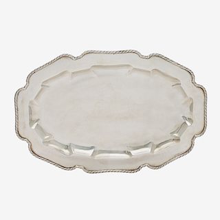 WILLIAM SPRATLING STERLING SILVER SHAPED OVAL TRAY