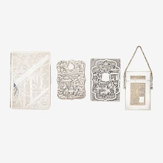 CHINESE SILVER CARD CASES