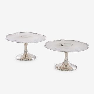 PAIR OF SHREVE & CO. STERLING SILVER TAZZAS