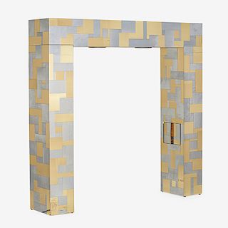 PAUL EVANS FOR DIRECTIONAL CITYSCAPE ILLUMINATED HEADBOARD WITH STORAGE