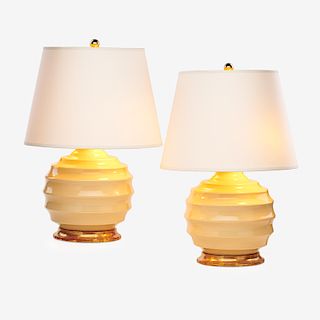 PAIR OF CHRISTOPHER SPITZMILLER, INC. TABLE LAMPS