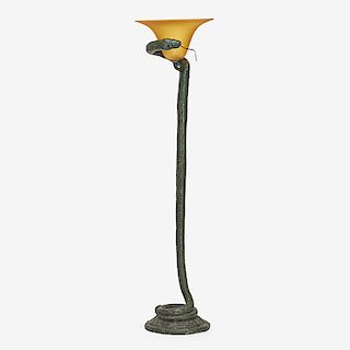 STYLE OF EDGAR BRANDT FLOOR LAMP