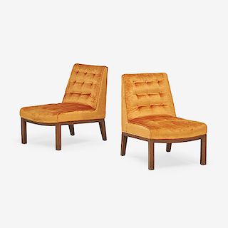 EDWARD WORMLEY FOR DUNBAR PAIR OF LOUNGE CHAIRS