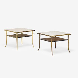 BILLY HAINES (Attr.) PAIR OF TIER SIDE TABLES