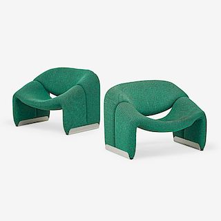 PAIR OF PIERRE PAULIN FOR ARTIFORT LOUNGE CHAIRS
