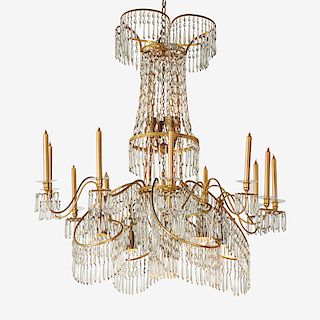 BALTIC NEOCLASSICAL STYLE CHANDELIER