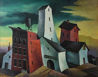 William Sanderson, (American, 1905-1990), Old Mill