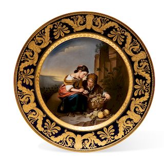 A Nymphenberg porcelain cabinet plate: Geldzahler