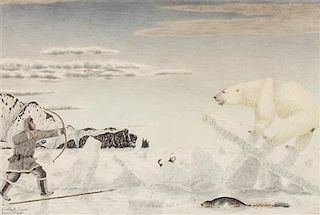 James Kivetoruk Moses, (American Eskimo, 1900-1982), Untitled