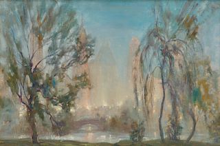 Johann Berthelsen,  The Lagoon at Central Park