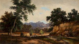 Henry Chapman Ford, oil, Montecito landscape