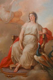 Johann Christoph Frisch, oil,  Portrait of Hera 