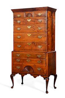  A Chippendale chest of drawers, Dunlap School 
