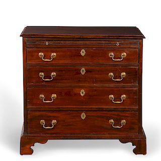 A diminutive George III mahogany chest