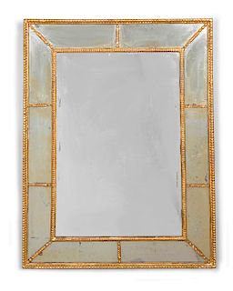 A George III style carved giltwood mirror