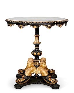 A Continental Baroque style center table