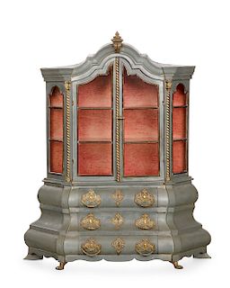 A  Dutch Baroque style miniature bookcase