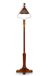 A Gustav Stickley Craftsman standing lamp, 500