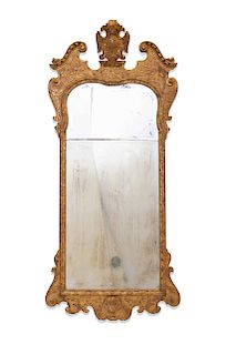 A George II carved giltwood mirror