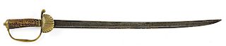 EARLY 18TH C. BRITISH CUTTEAU 

British cutteau or hanger of a form popular with naval officers, privateersmen and pirates (judging ...