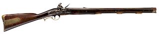 A VOLUNTEER’S RIFLE BY MORRIS MODELED ON THE BRITISH PATTERN 1776 RIFLE 

An early volunteer’s rifle, c. 1795, almost completely mod...