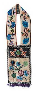A Great Lakes Beaded Bandolier Length 38 inches.