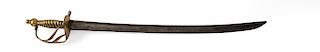 BRITISH ORDNANCE BRASS-HILTED HANGER, C. 1790 

This hanger pattern was a generic form contracted from various cutlers by the Board ...