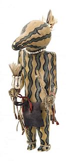A Hopi Squash Kachina Height 11 inches.