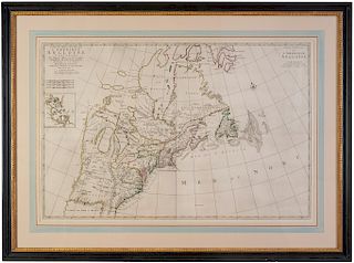 MORTIER’S 1700 MAP OF THE FRENCH AND ENGLISH COLONIES IN NORTH AMERICA 

PIERRE MORTIER (1661-1711) 
Carte Nouvelle de l’Amérique An...