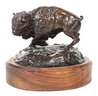 An American Bronze, George Hensen (20th Century) Height overall 7 inches.