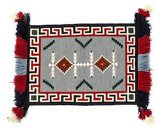 A Germantown Sunday Saddle Blanket 29 x 36 inches.