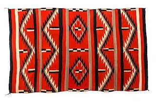 A Navajo Transitional Rug 79 1/2 x 46 1/2 inches.