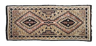 A Navajo Crystal Runner 117 1/2 x 55 inches.