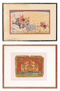 Two Ethnographic Artworks with Elephants