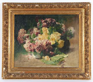 Georges Jeannin (1841-1925) "Floral Still Life," 1893