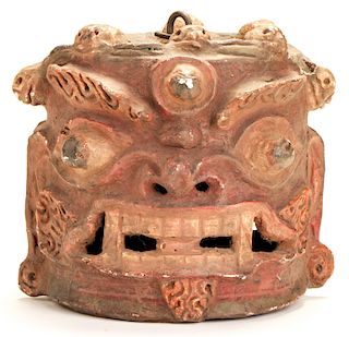 Antique Tibetan Mahakala Mask