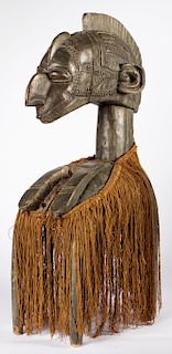 African Baga Carved Wood Headdress