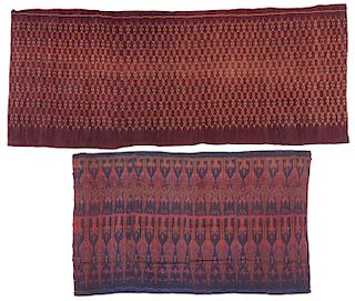 Two Early 20th C. Ikat Textiles, Thailand
