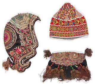 Three Old Tribal Hats
