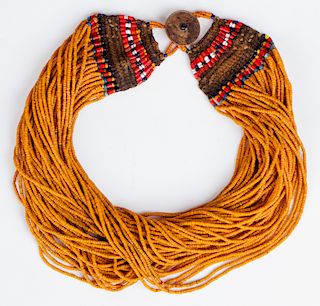 Mustard Color Naga Necklace, Early/Mid 20th C.