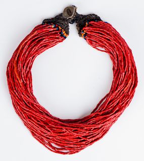 Red Naga Necklace, Early/Mid 20th C.