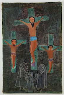 Ermistral Charles "Thialy" (b. 1937) "The Crucifixion"
